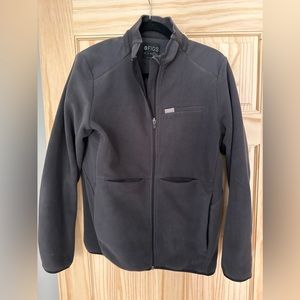 FIGS CHARCOAL FLEECE SCRUB JACKET